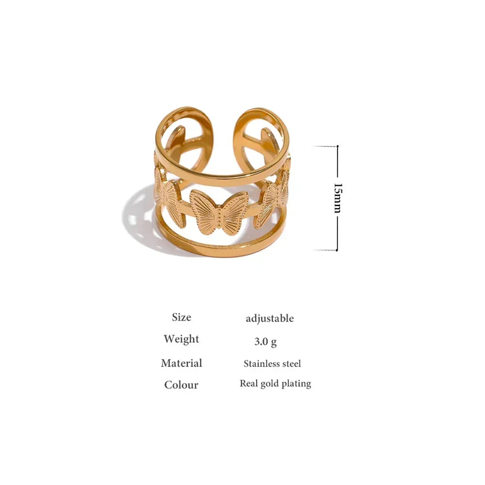 Gilded Wing Butterfly Ring - TM & Co. Jewels