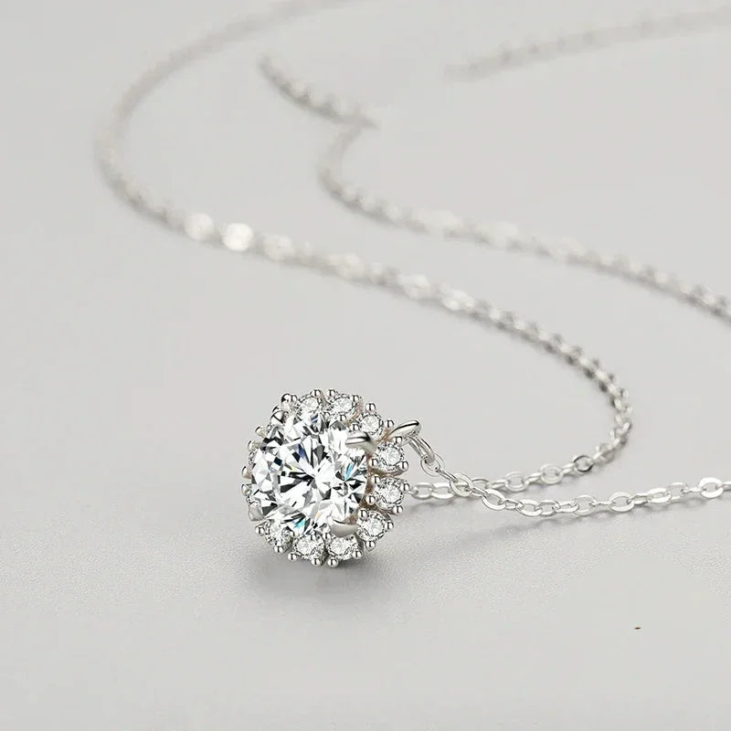 Luminous Circle Sterling Necklace - TM & Co. Jewels