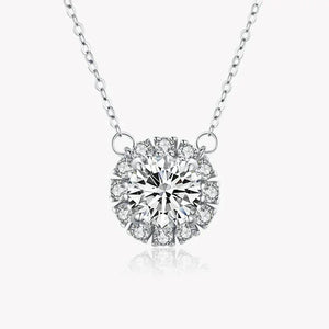 Luminous Circle Sterling Necklace - TM & Co. Jewels