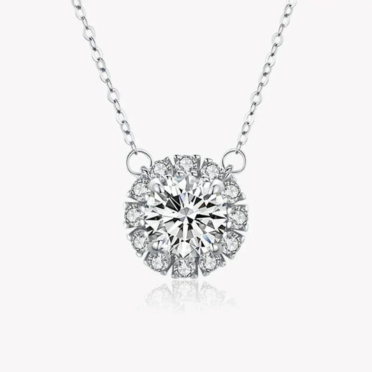 Luminous Circle Sterling Necklace - TM & Co. Jewels