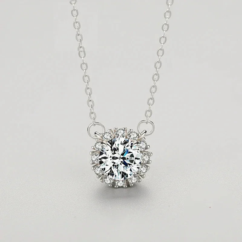 Luminous Circle Sterling Necklace - TM & Co. Jewels