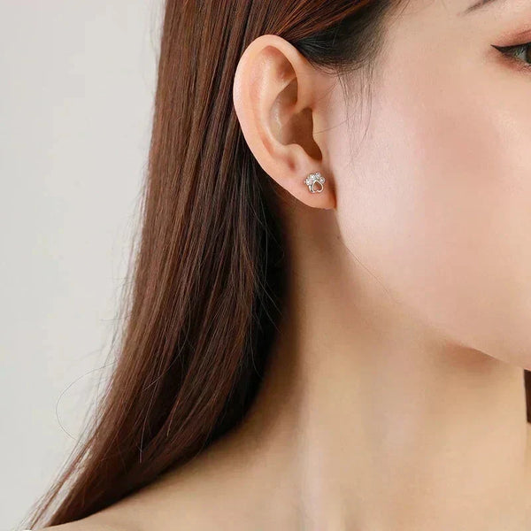 Darling Pet Paw CZ Studs - TM & Co. Jewels