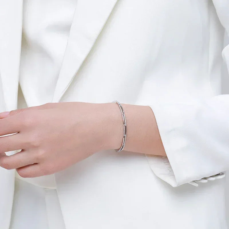 Crystal Line Sterling Bracelet - TM & Co. Jewels