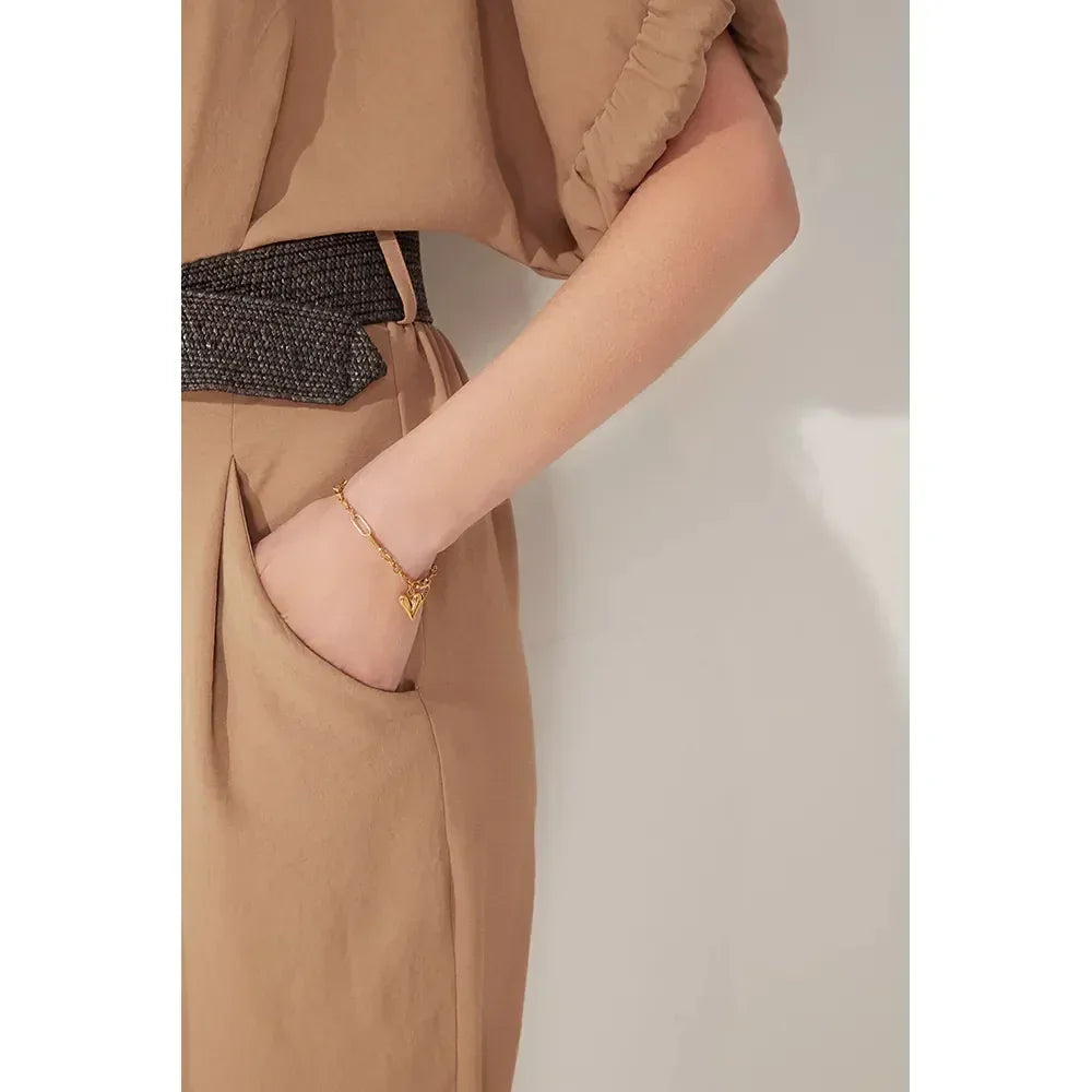 Heart felt Duo Stainless Steel Bracelet - TM & Co. Jewels