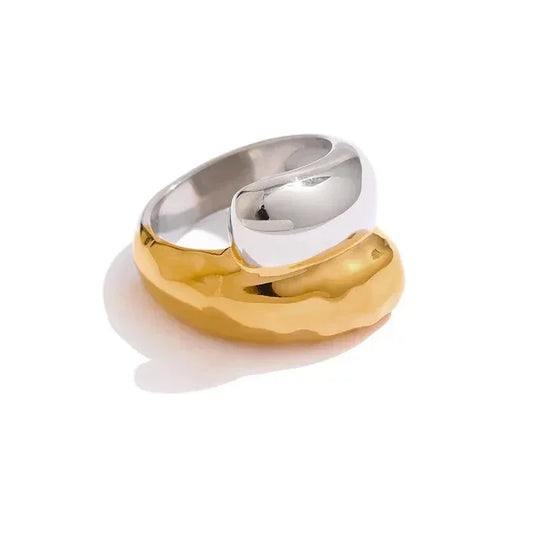 Geometric Twist Stainless Ring - TM & Co. Jewels