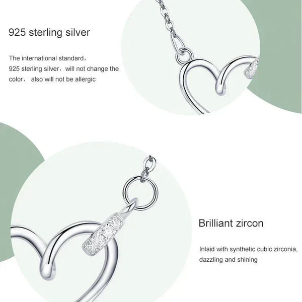 Cherished Heart Pendant Necklace - TM & CO. JEWELS 