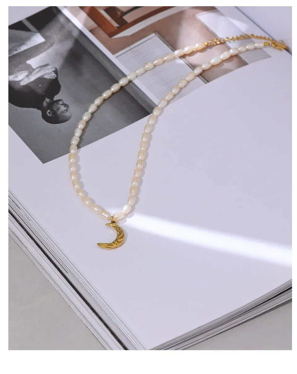 Lunar Pearl Choker