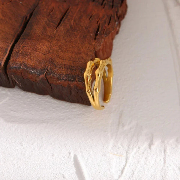 Rope Loop Steel Ring - TM & CO. JEWELS 
