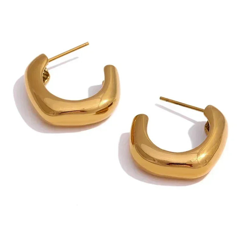 Modern Metallic Statement Studs - TM & Co. Jewels