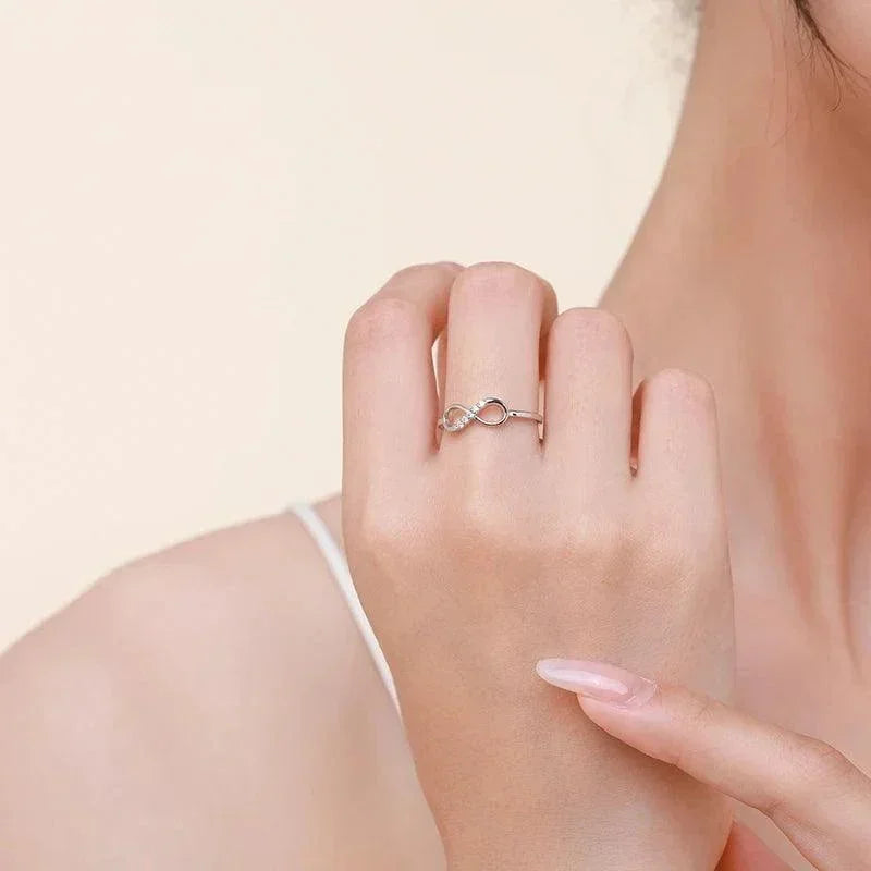 Eternity's Embrace Sterling Silver Ring - TM & Co. Jewels