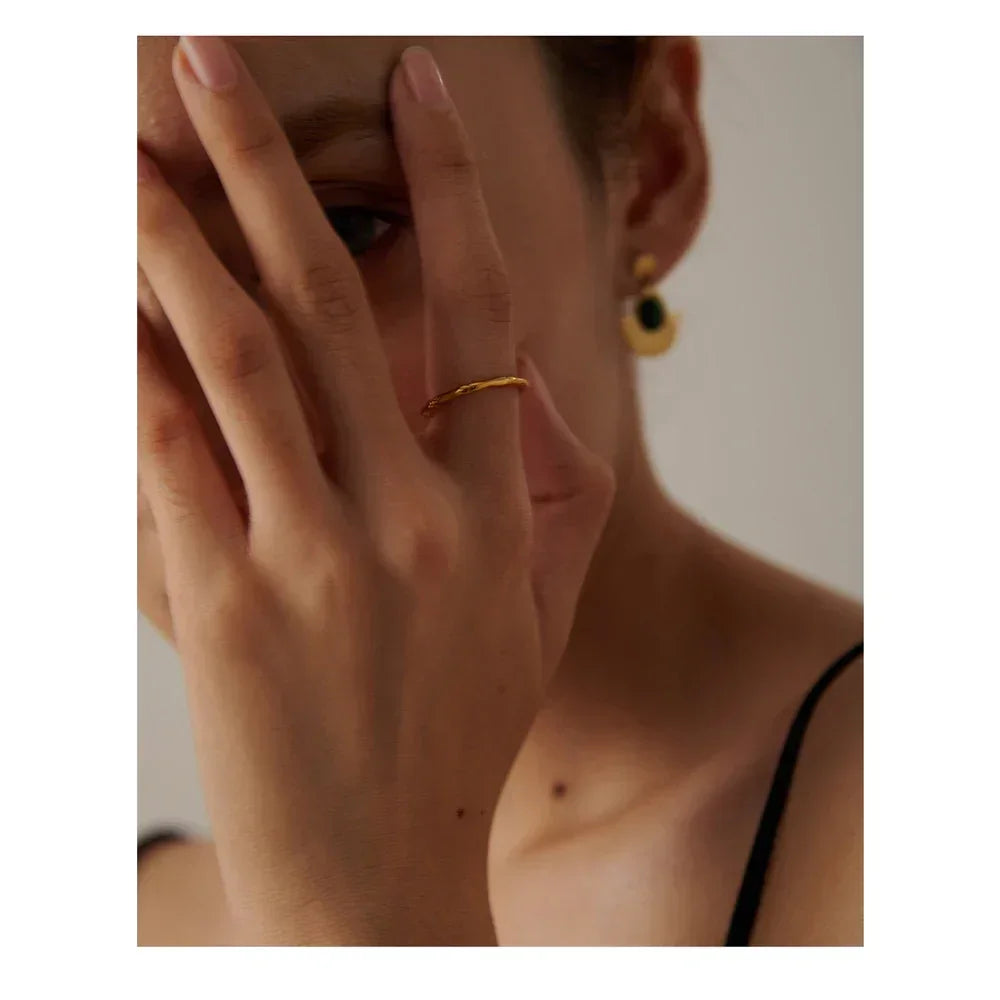 Golden Bamboo Harmony Ring - TM & Co. Jewels