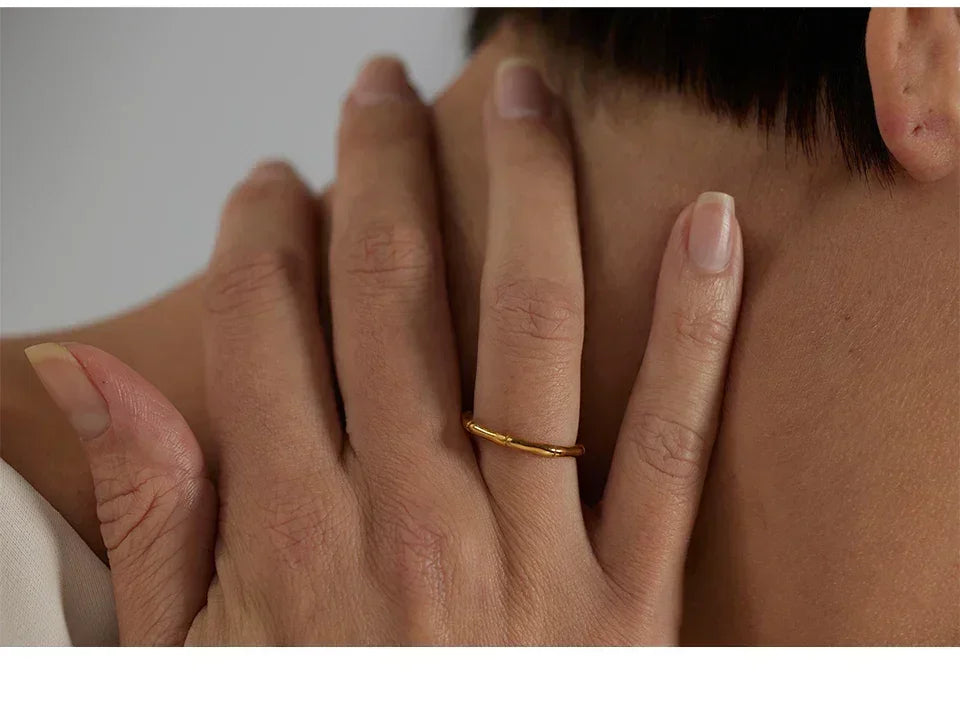 Golden Bamboo Harmony Ring - TM & Co. Jewels