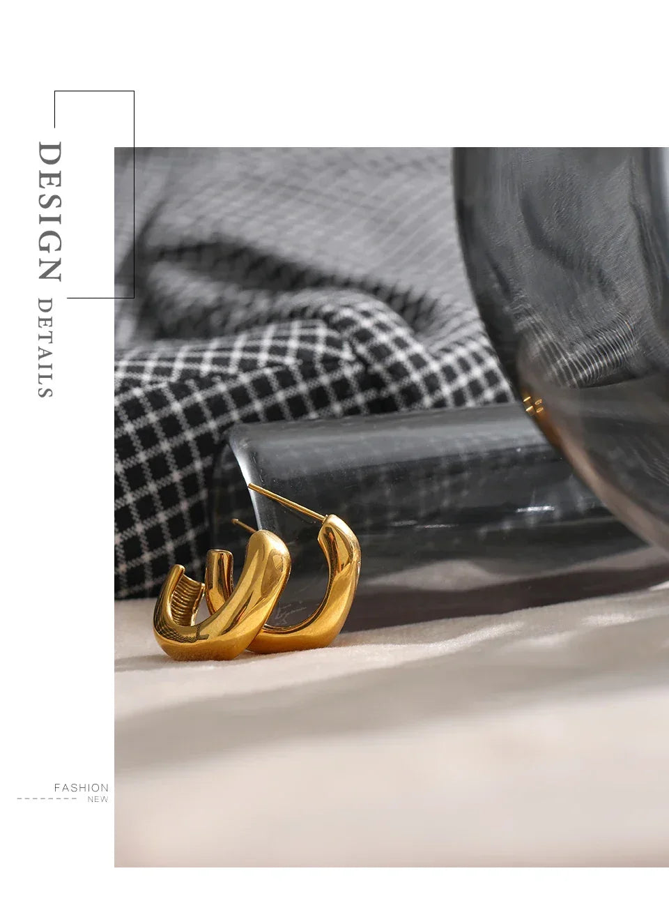 Modern Metallic Statement Studs - TM & Co. Jewels