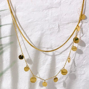 Golden Medallion Necklace - TM & Co. Jewels