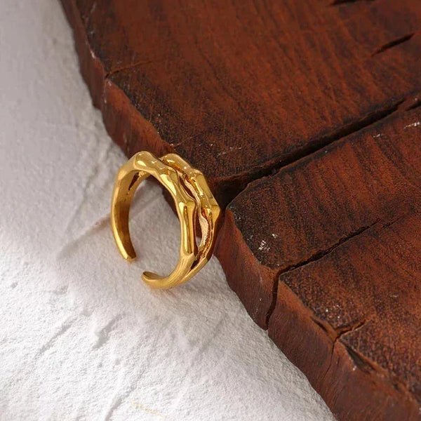 Rope Loop Steel Ring - TM & CO. JEWELS 