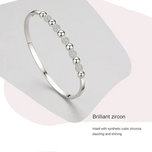Sparkling Silver Halo Bracelet - TM & Co. Jewels
