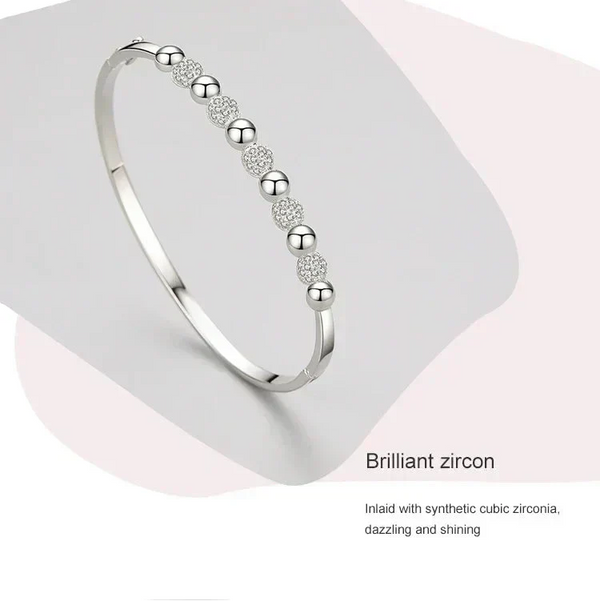 Sparkling Silver Halo Bracelet - TM & Co. Jewels