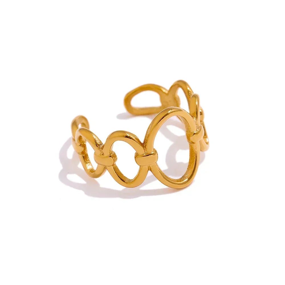 Golden Key Chain Ring - TM & Co. Jewels