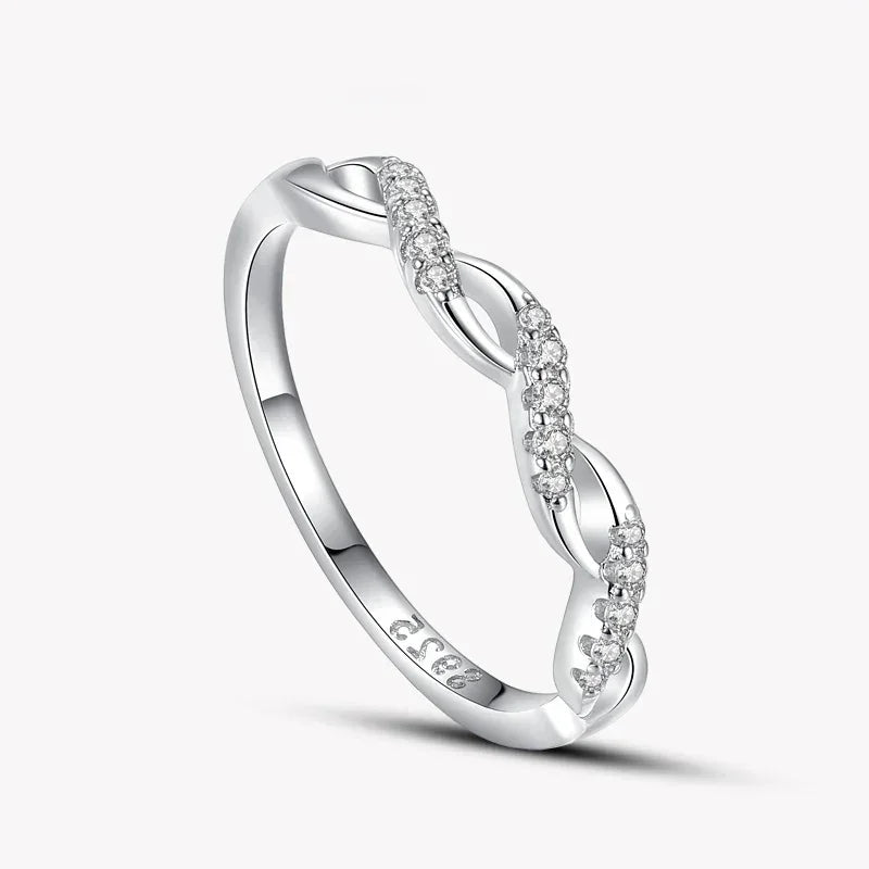 Ondas Luxe CZ Silver Ring - TM & Co. Jewels