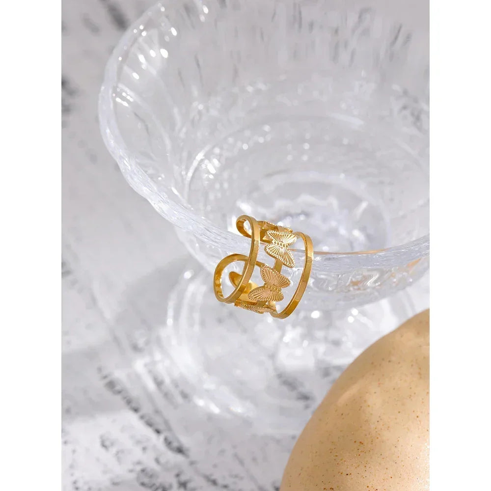 Gilded Wing Butterfly Ring - TM & Co. Jewels