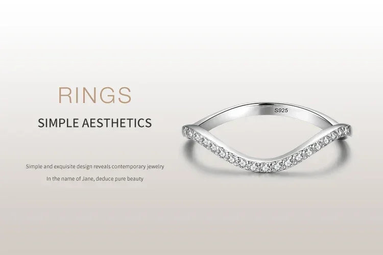 Genuine Wave Stackable CZ Ring - TM & Co. Jewels