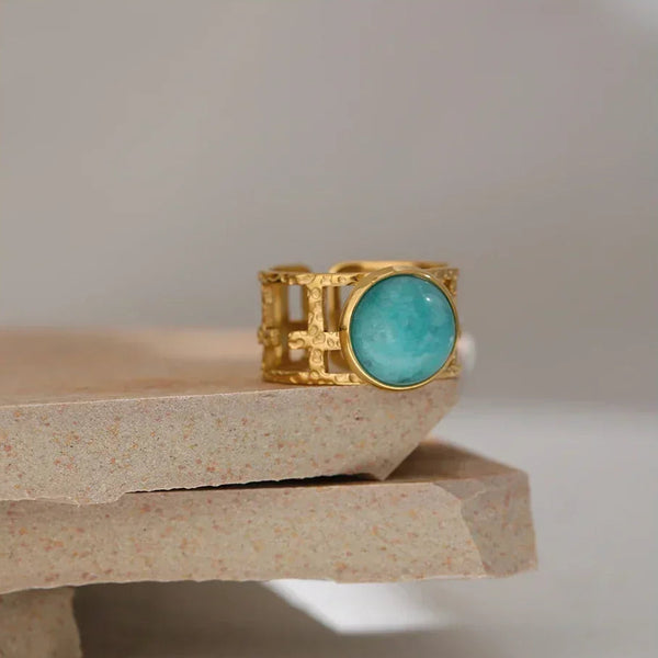 Blue Breeze Metal Ring - TM & CO. JEWELS 