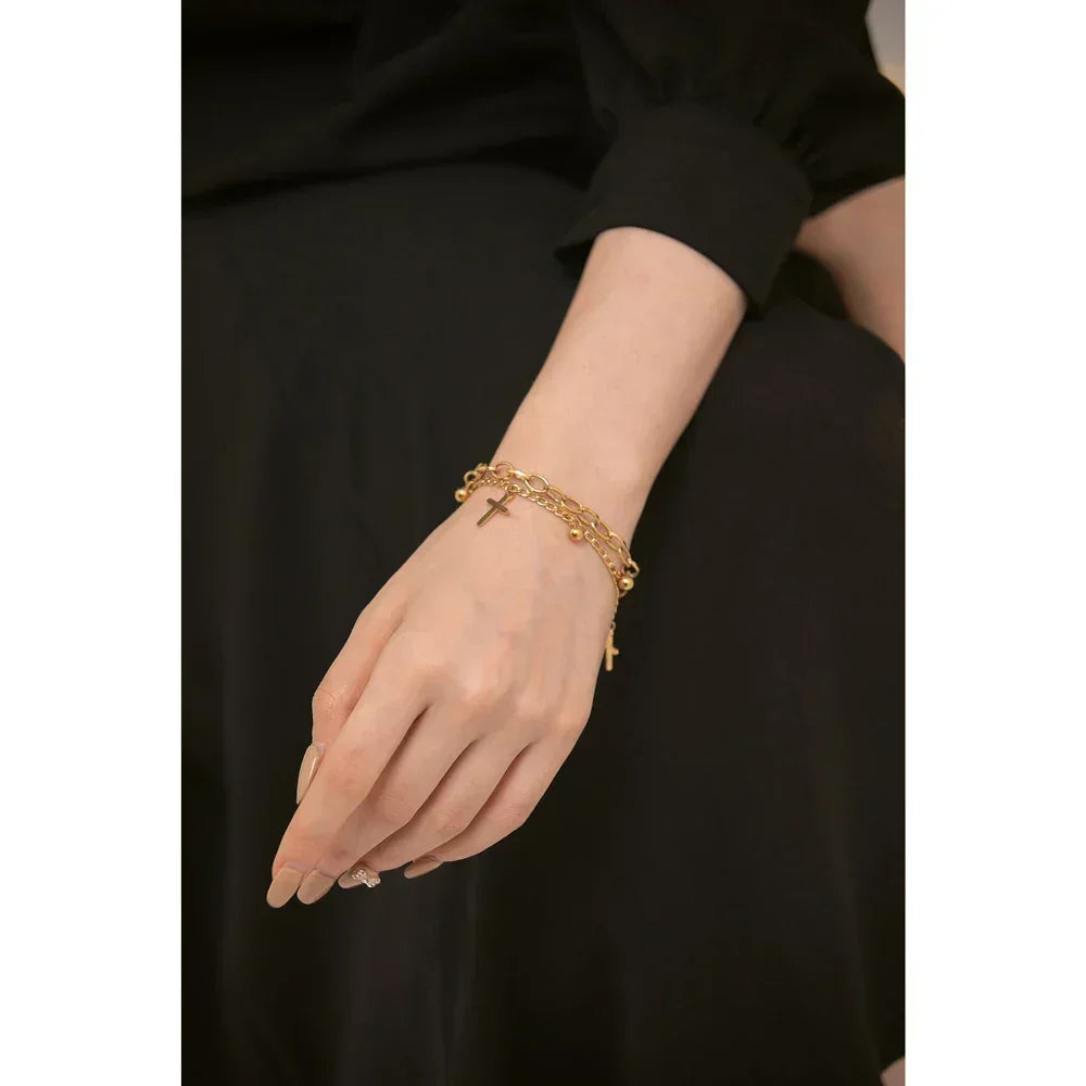 Divine Harmony Cross Bracelet - TM & Co. Jewels