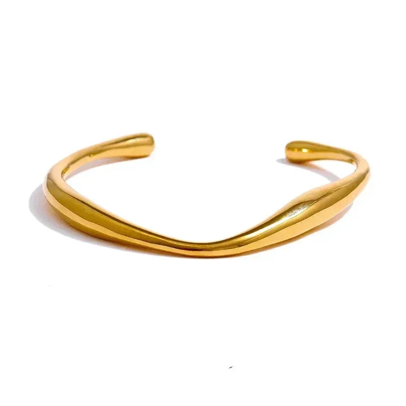 Gilded Essence Minimalist Bangle - TM & Co. Jewels