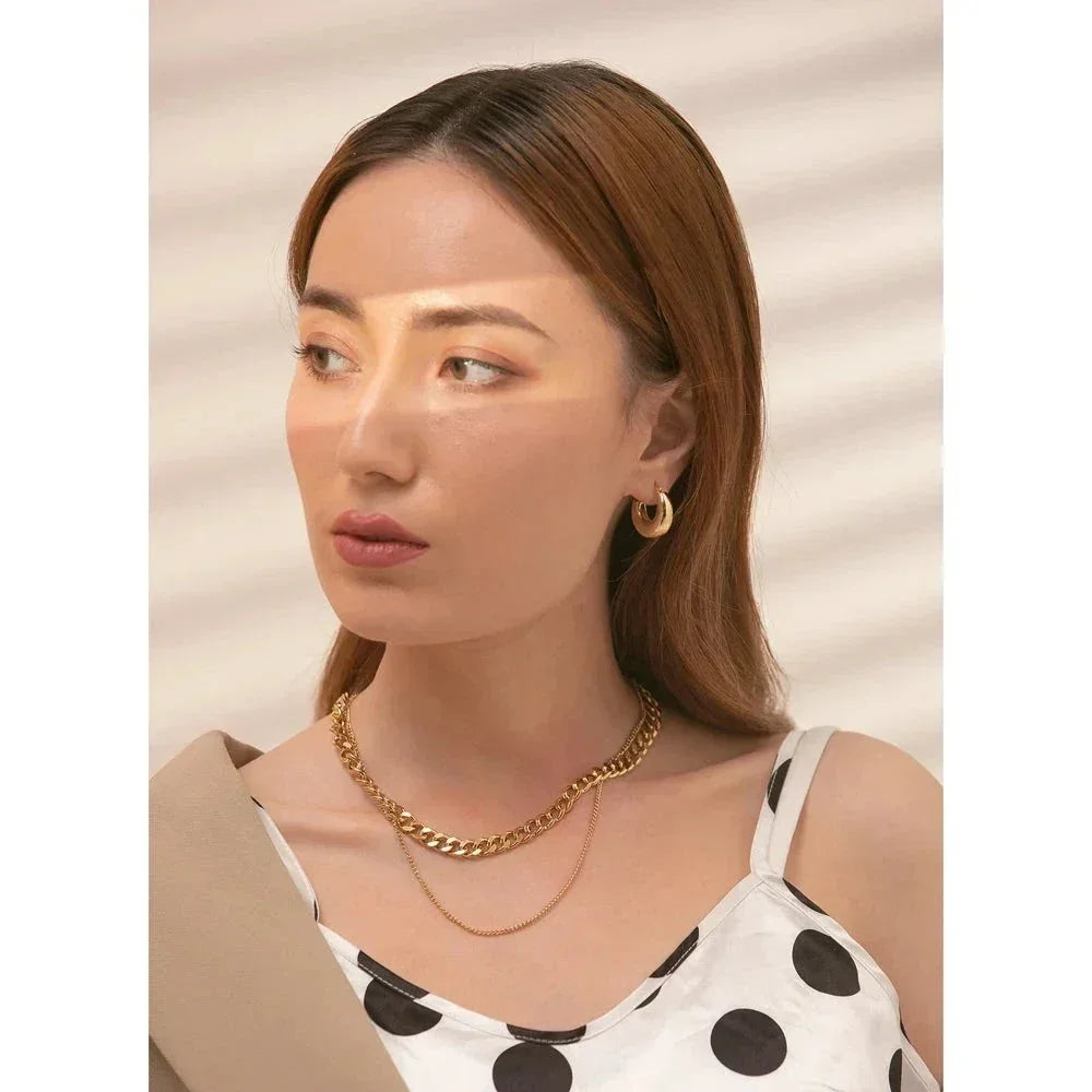 Golden Trend CollarDuo Charm Necklace - TM & Co. Jewels