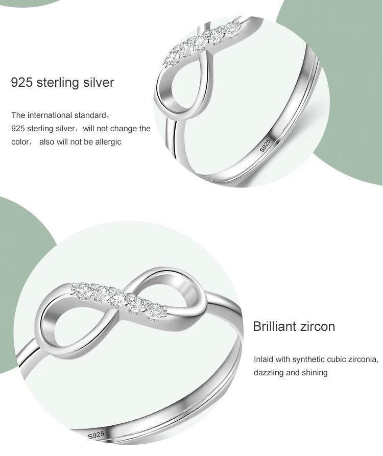 Eternity's Embrace Sterling Silver Ring - TM & Co. Jewels