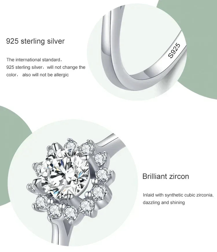 Crystal Blossom Sterling Ring - TM & Co. Jewels