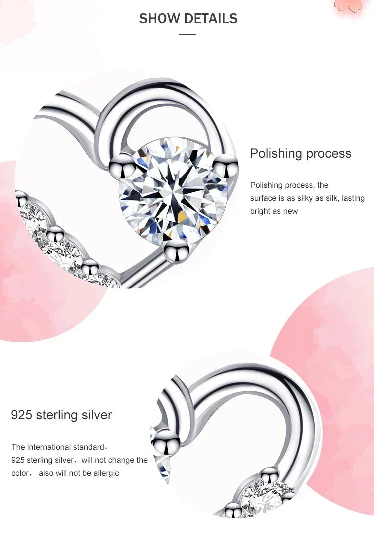 Love's Glittering Embrace Earrings - TM & Co. Jewels