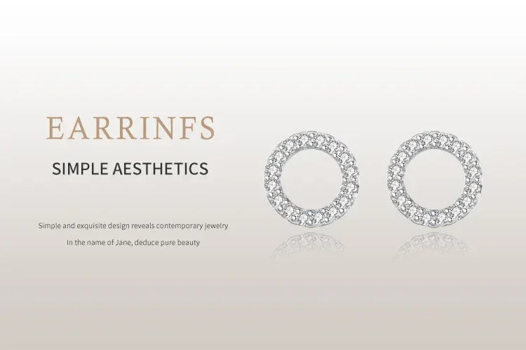 Classic Clear Spark Studs - TM & Co. Jewels