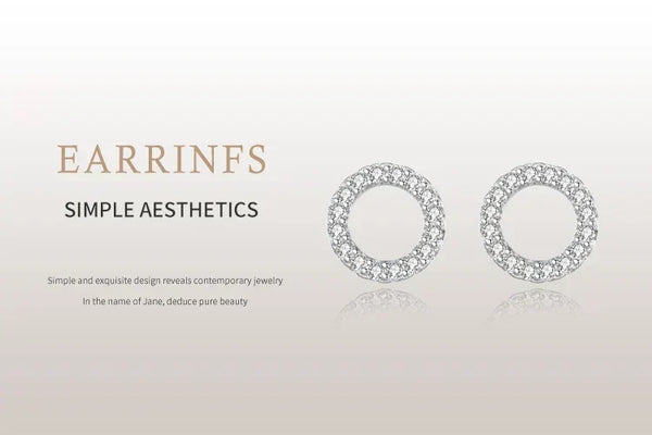 Classic Clear Spark Studs - TM & Co. Jewels