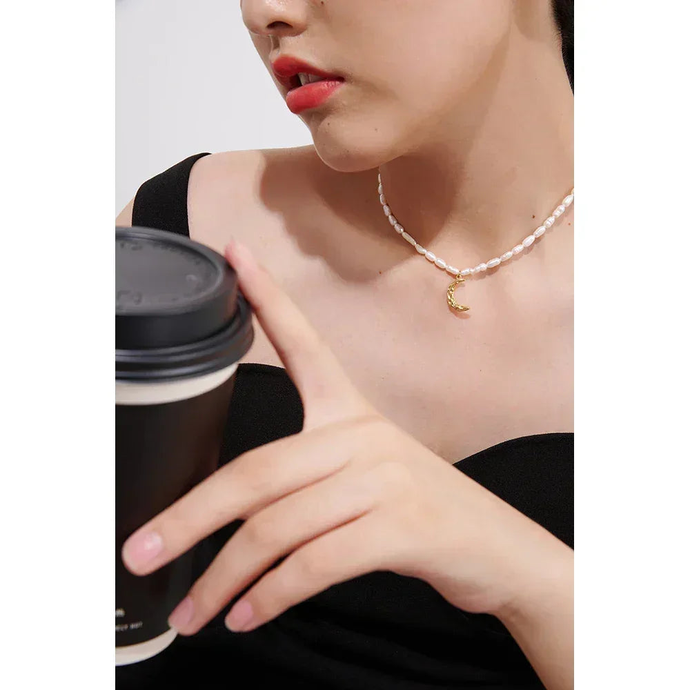 Lunar Pearl Choker