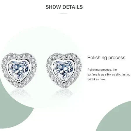 Heart's Desire Sparkle Earrings - TM & CO. JEWELS 