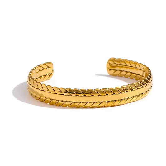 Sunlit Leaf Bangle - TM & Co. Jewels
