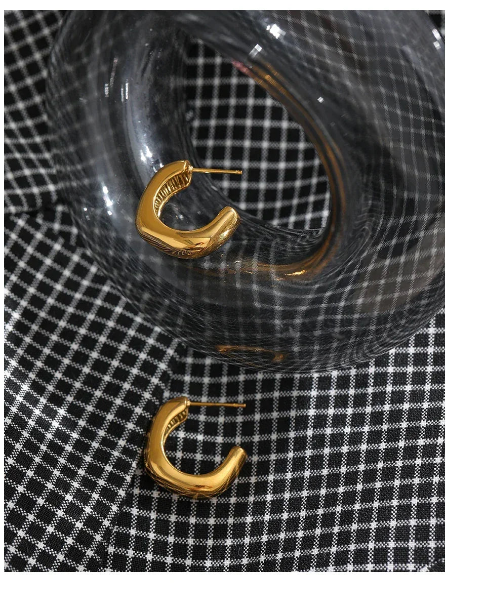 Modern Metallic Statement Studs - TM & Co. Jewels