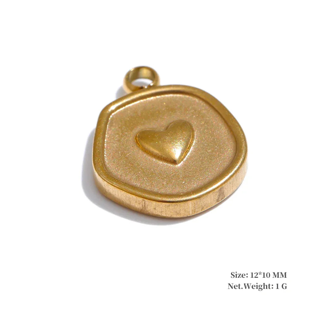 Metal Leaf Flower Star Palm Golden Drop Handmade DIY Stainless Steel Casting Jewelry Accessories