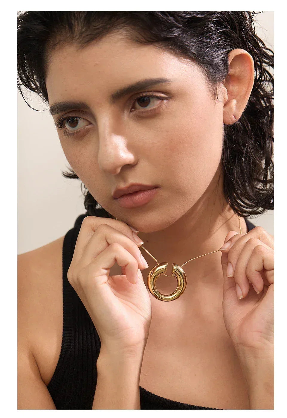 Golden Arc Necklace - TM & Co. Jewels