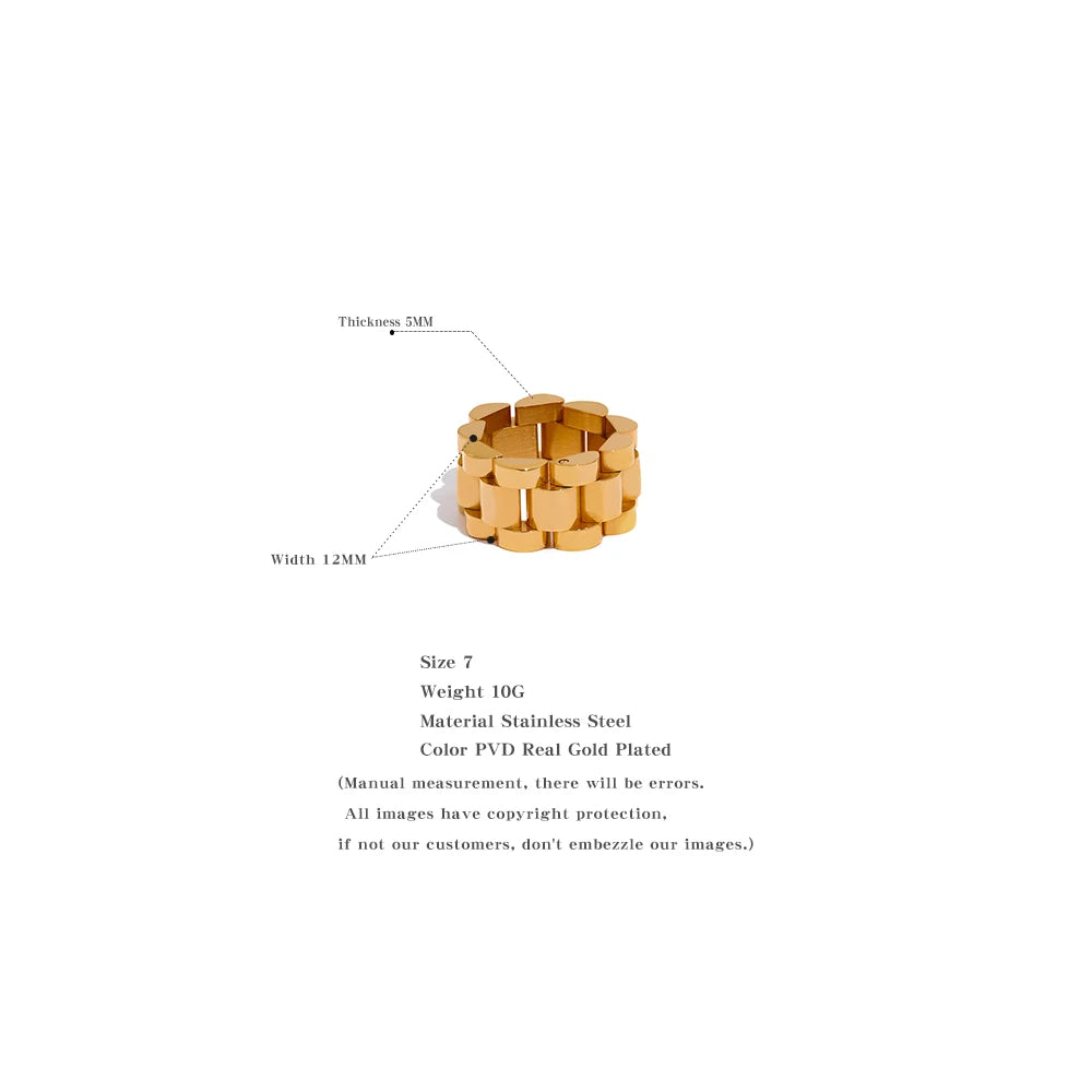 Rustic Elegance Waterproof Ring