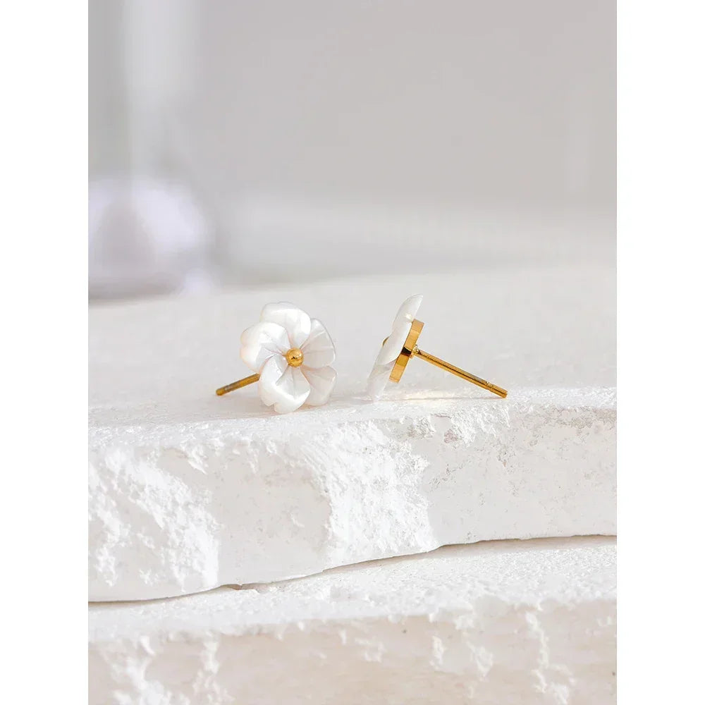 Shell Petal Earrings - TM & Co. Jewels