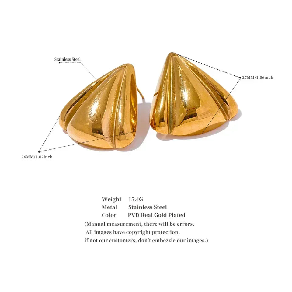 Eclipsa Vertex Gold Eclipse Studs - TM & Co. Jewels