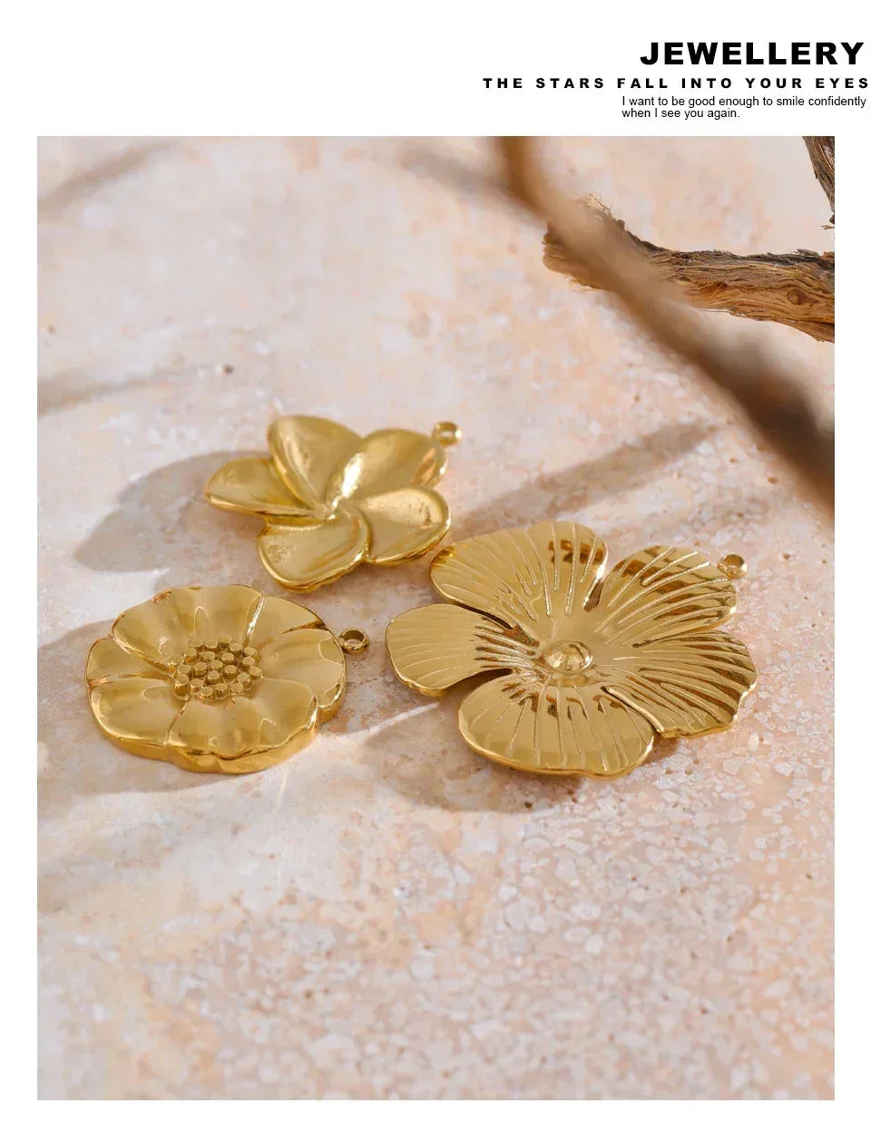 Stainless Steel Metal Flower Cross Pendants Tarnish Resistant DIY Necklace Jewelry Accessories Wholesale Waterproof