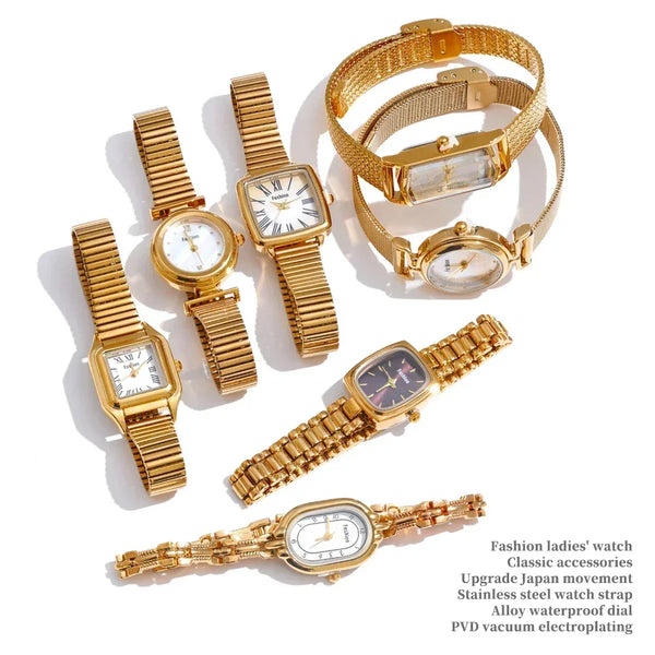 Radiant Motion Gold Watch - TM & CO. JEWELS 