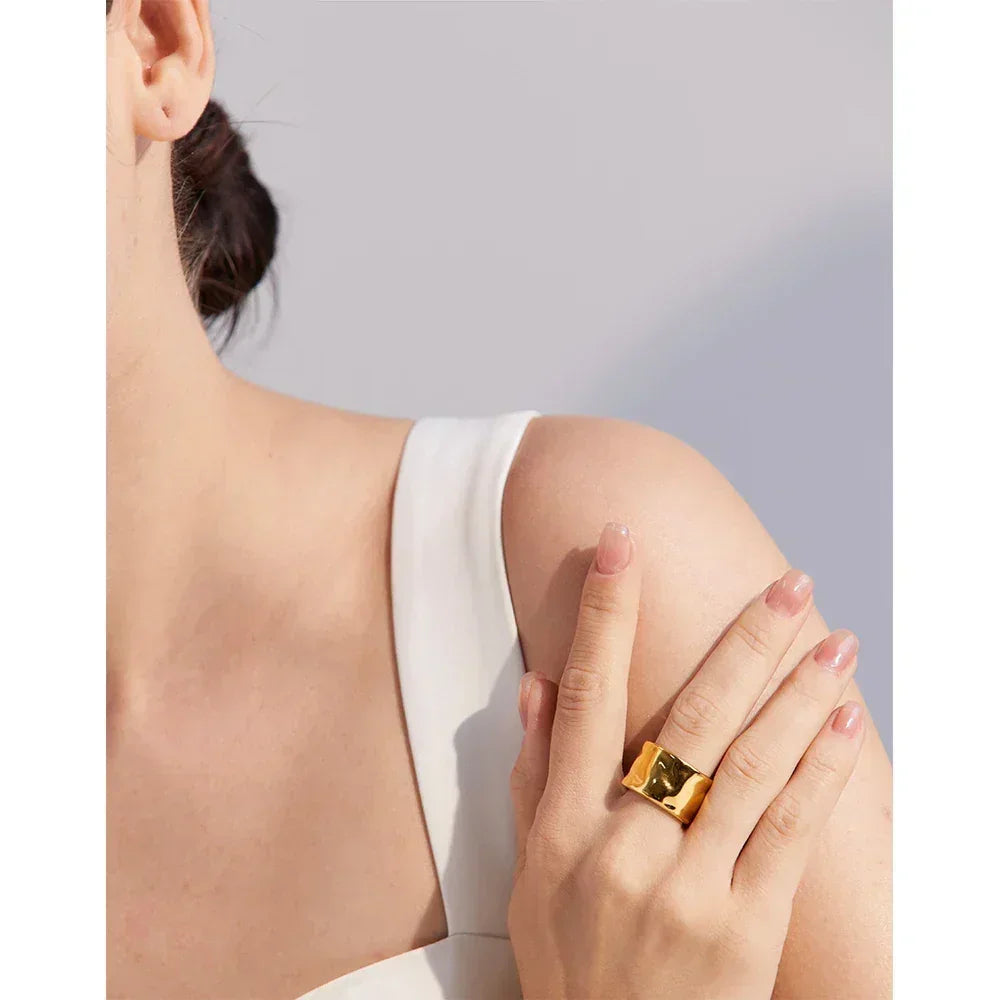 Golden Horizon Geometry Ring - TM & Co. Jewels