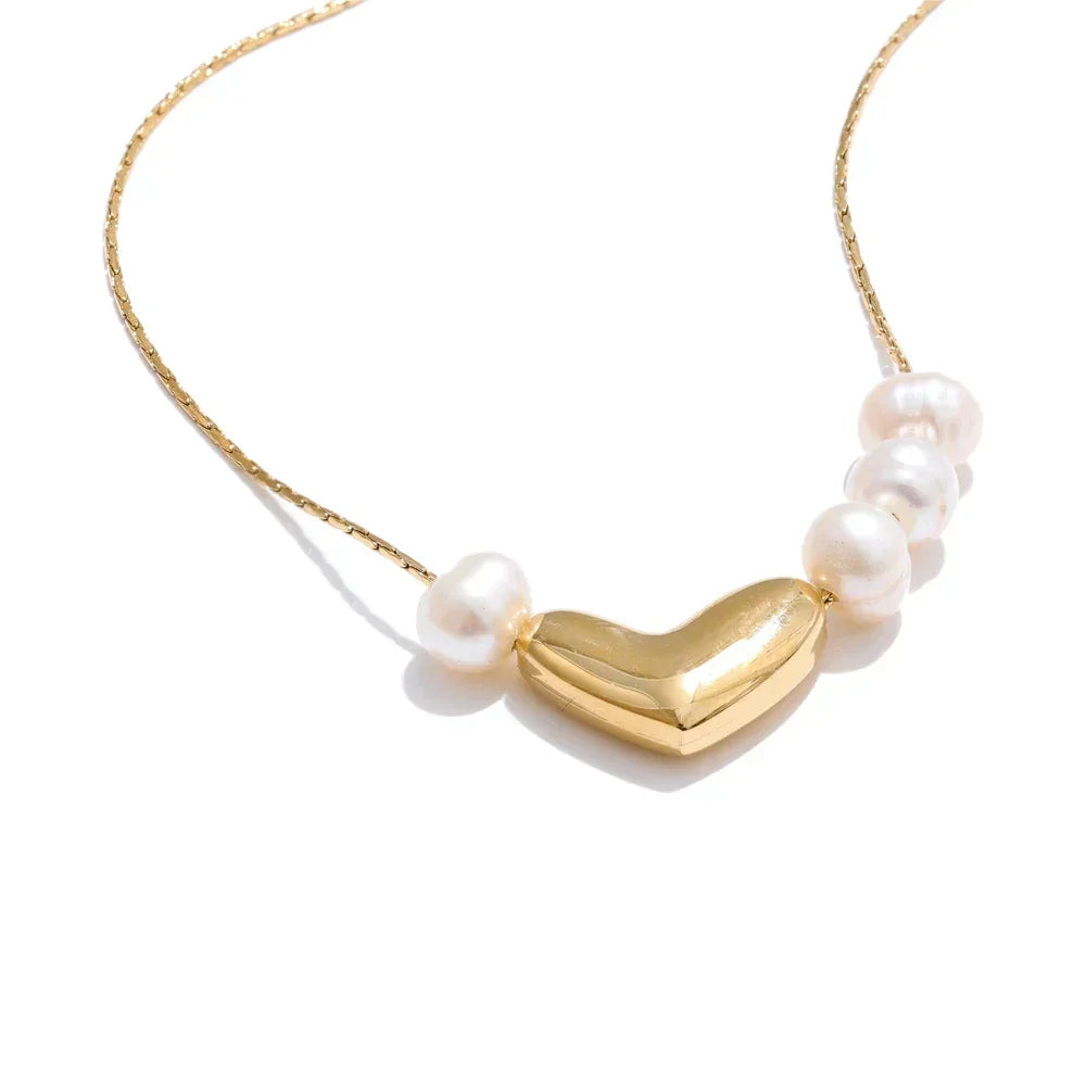 Adore Pearl Heart Pendant