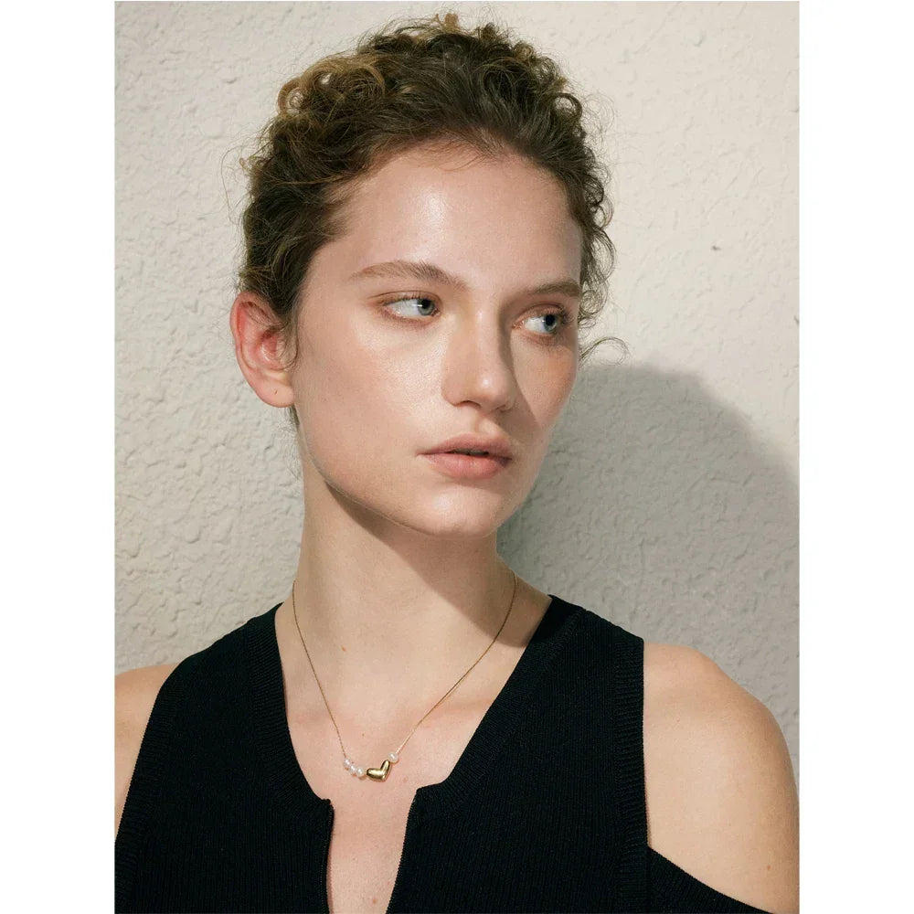 Adore Pearl Heart Pendant