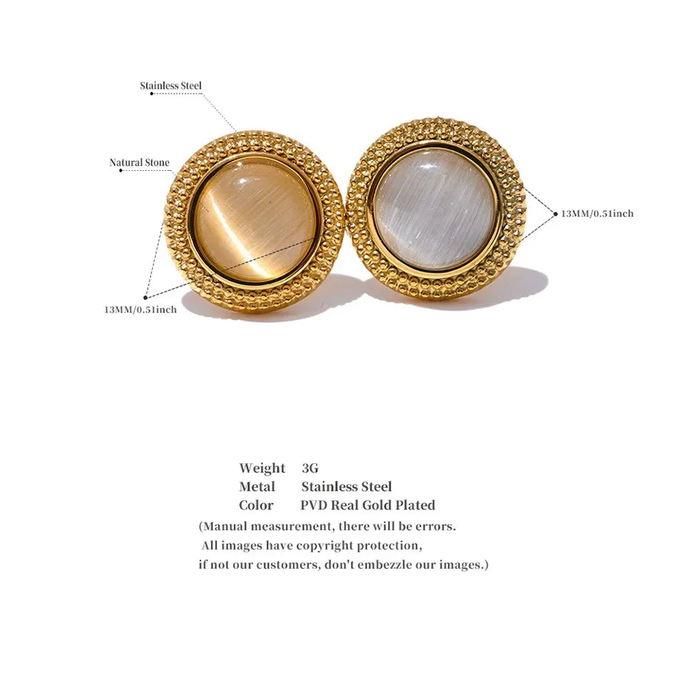 Harmony Stone Studs - TM & Co. Jewels