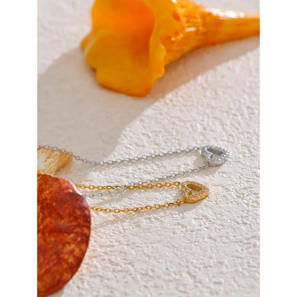 Hollow Heart Necklace - TM & Co. Jewels